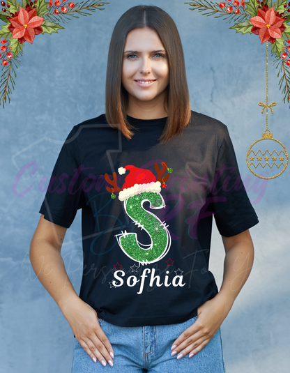 Christmas Name Custom Shirts, Personalized Family Matching Shirt