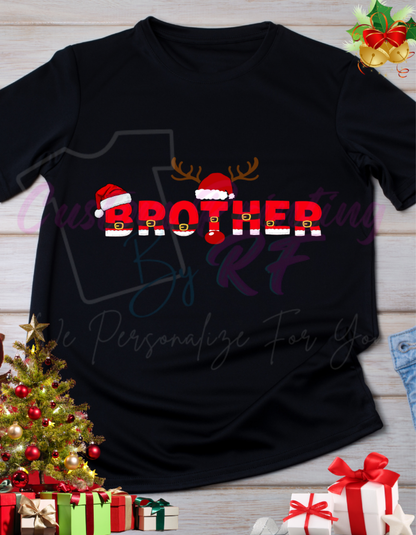 Christmas Santa Claus Family Matching Shirts, Personalized Family Matching Shirt