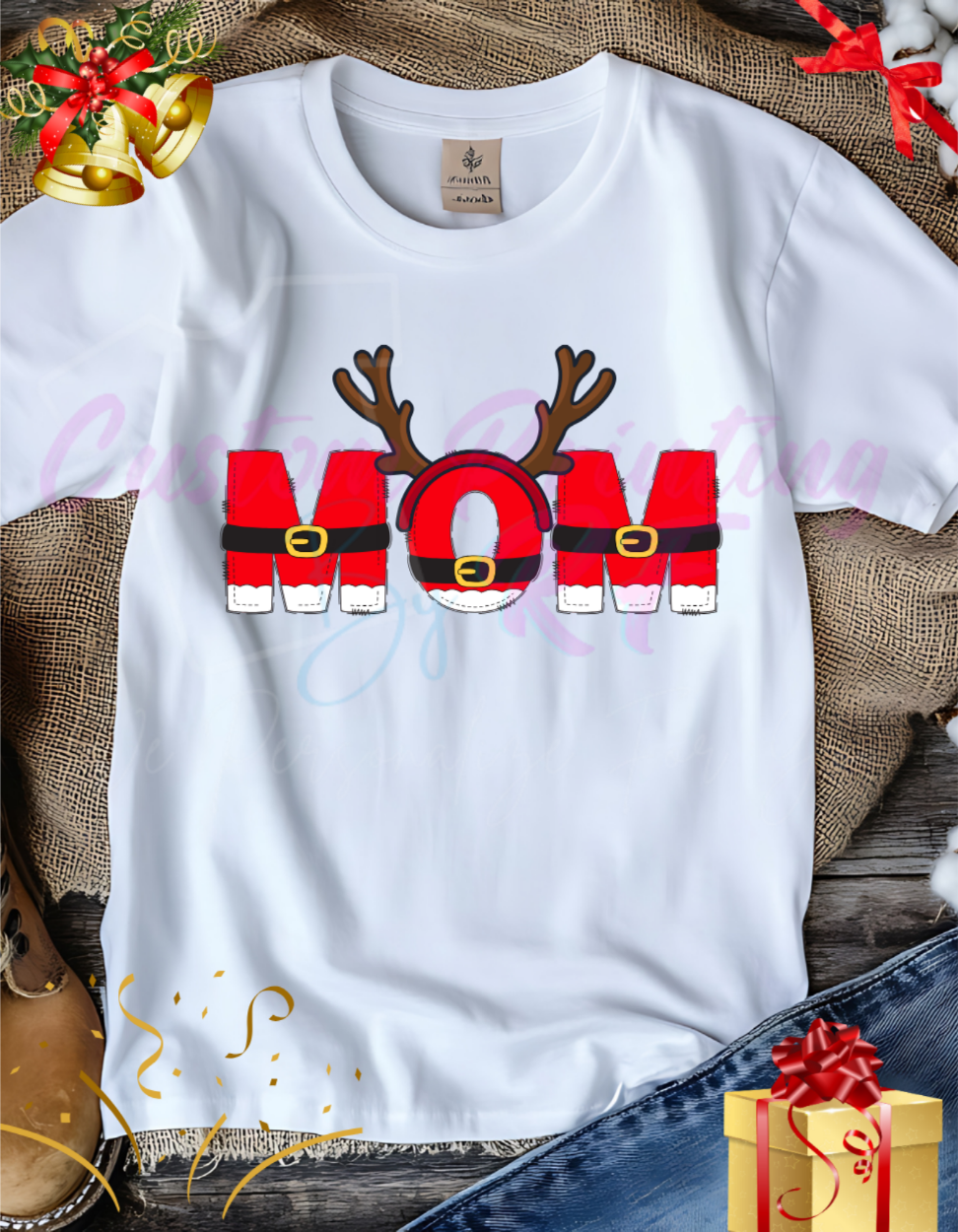 Christmas Santa Claus Family Matching Shirts, Personalized Family Matching Shirt