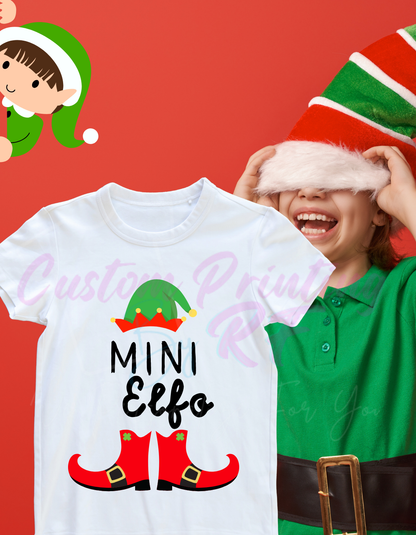 Christmas Elfo Custom Shirts, Personalized Family Matching Shirt