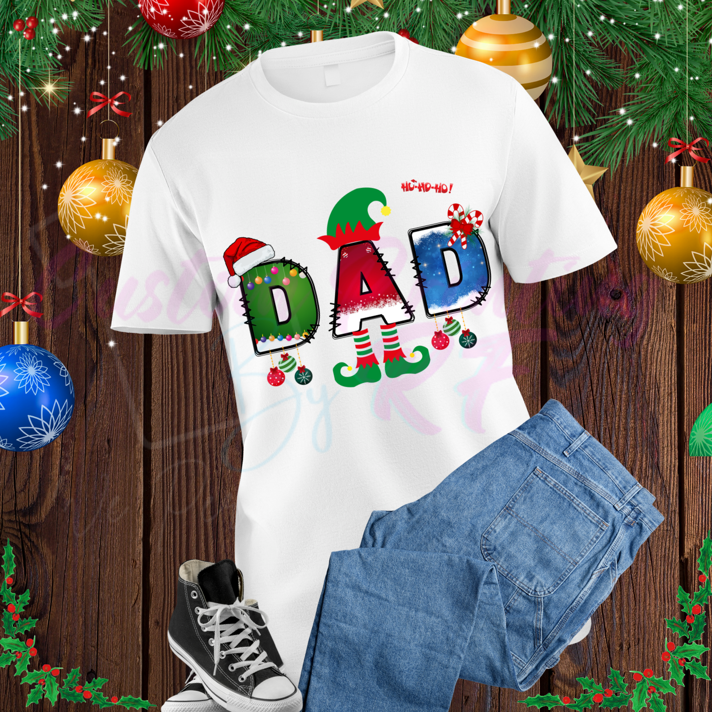 Christmas Elf Hat Family Matching Shirts, Personalized Family Matching Shirt