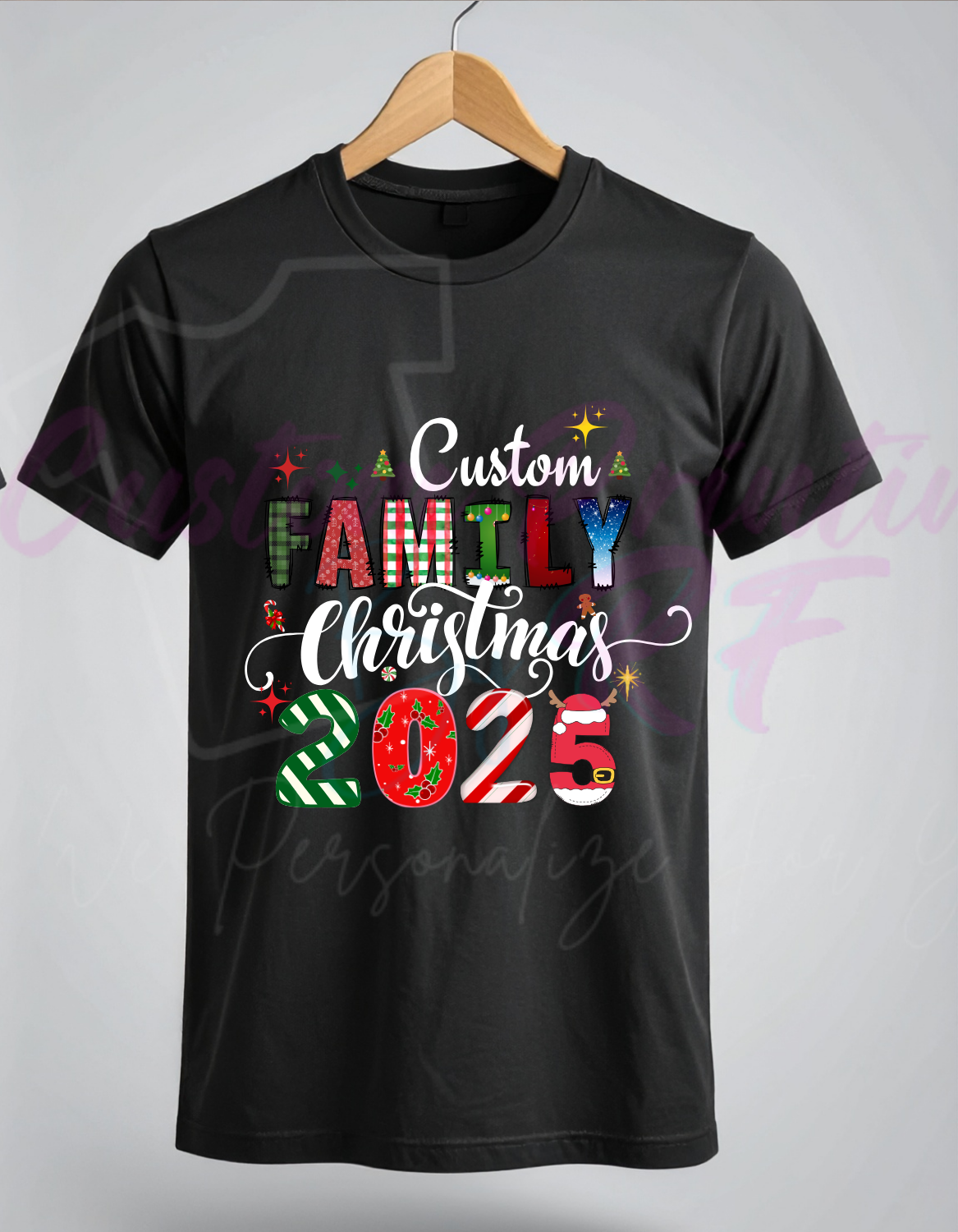 2025 Christmas Custom Shirts, Personalized Family Matching Shirt