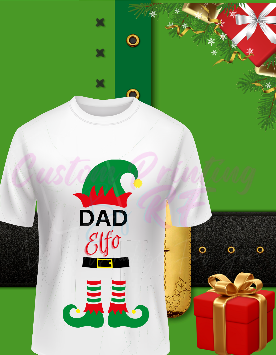 Christmas Elf Family Matching Shirts, Personalized Family Matching Shirt