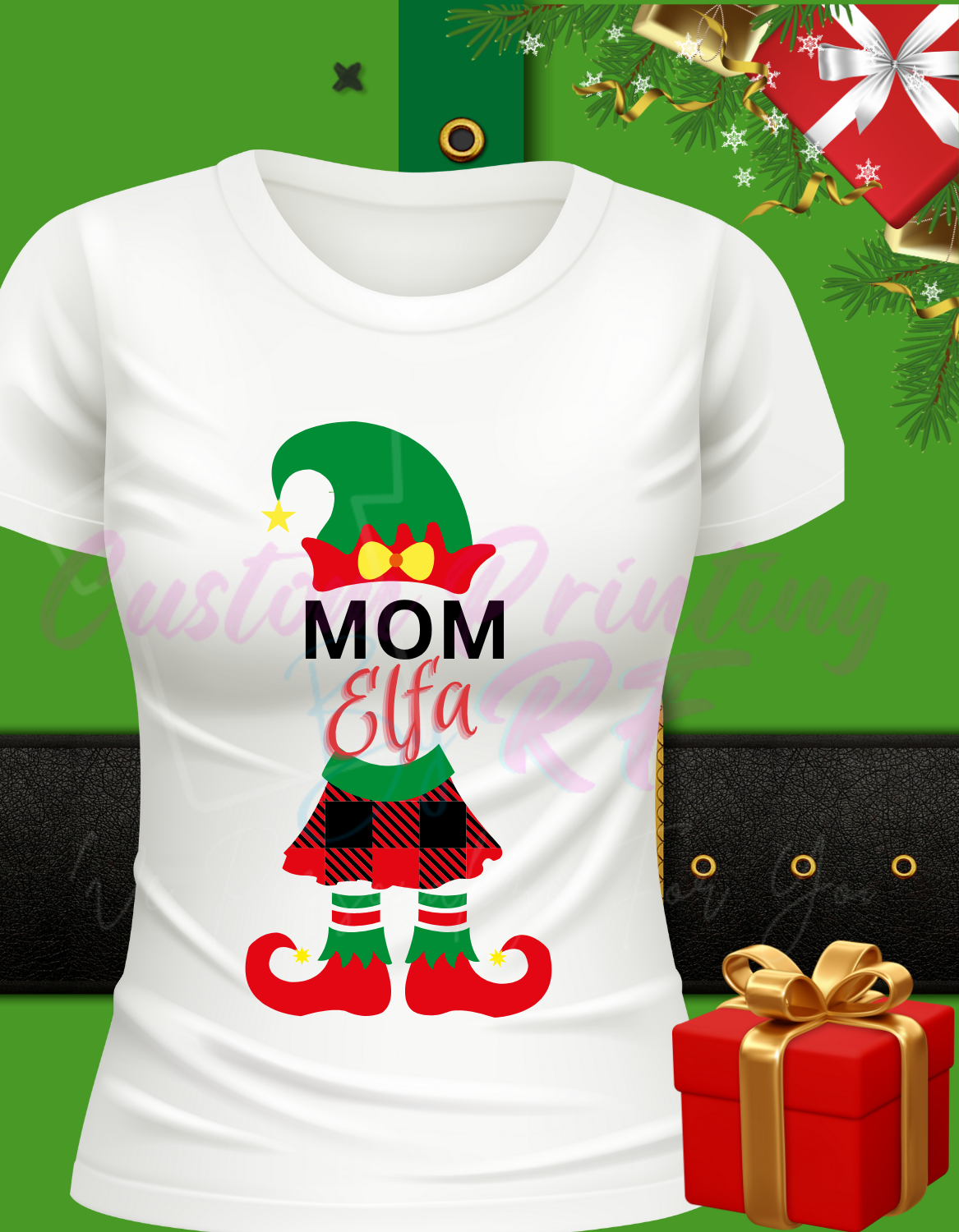 Christmas Elf Family Matching Shirts, Personalized Family Matching Shirt