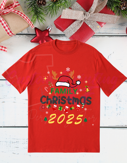 2025 Christmas Shirts, Personalized Family Matching Shirt