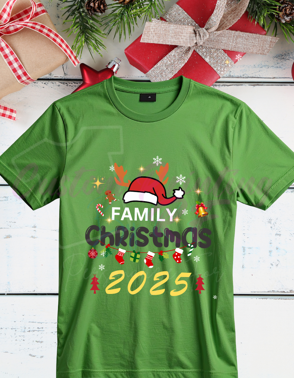 2025 Christmas Shirts, Personalized Family Matching Shirt