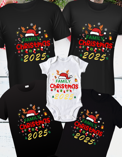 2025 Christmas Shirts, Personalized Family Matching Shirt