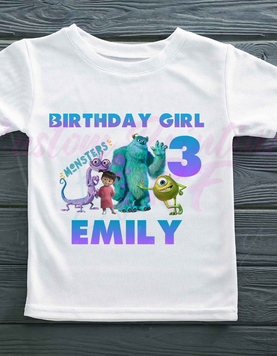 Monster inc Disney Birthday Shirt, Family Matching T-Shirts
