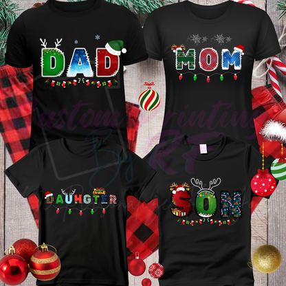 2025 Christmas Custom Shirts, Personalized Family Matching Shirt