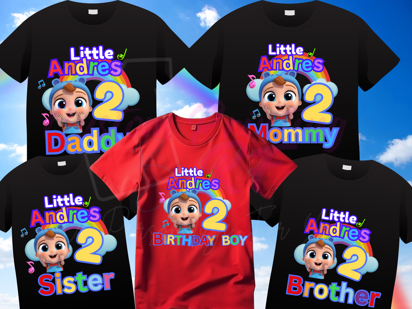 Little Baby Bum Birthday Shirt, Custom Family Matching T-Shirts
