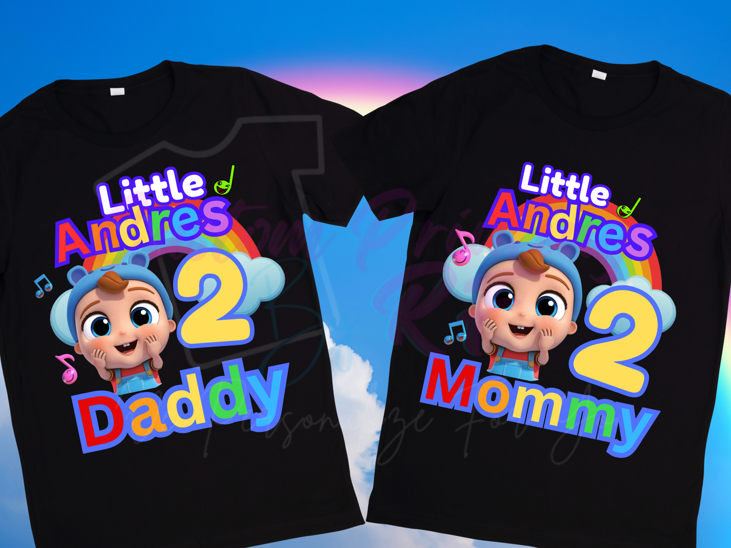 Little Baby Bum Birthday Shirt, Custom Family Matching T-Shirts