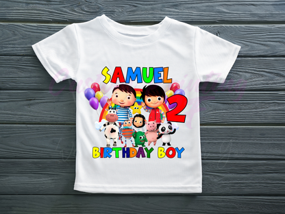 Little Baby Bum Custom Birthday Shirt, Family Matching T-Shirts