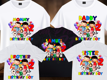 Little Baby Bum Custom Birthday Shirt, Family Matching T-Shirts