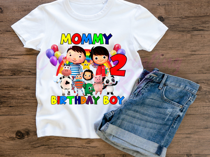 Little Baby Bum Custom Birthday Shirt, Family Matching T-Shirts
