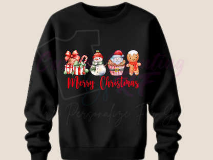 Merry Christmas Sweater Shirts, Sweatshirt Family Matching Shirt