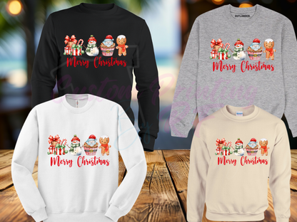 Merry Christmas Sweater Shirts, Sweatshirt Family Matching Shirt