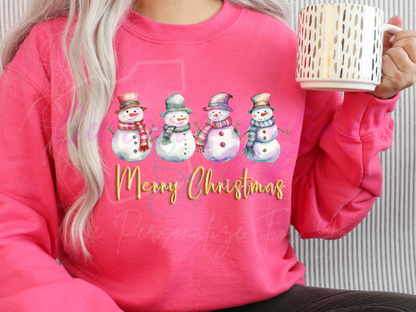 Christmas Snowman Sweater Shirts, Christmas Family Matching Sweatshirt