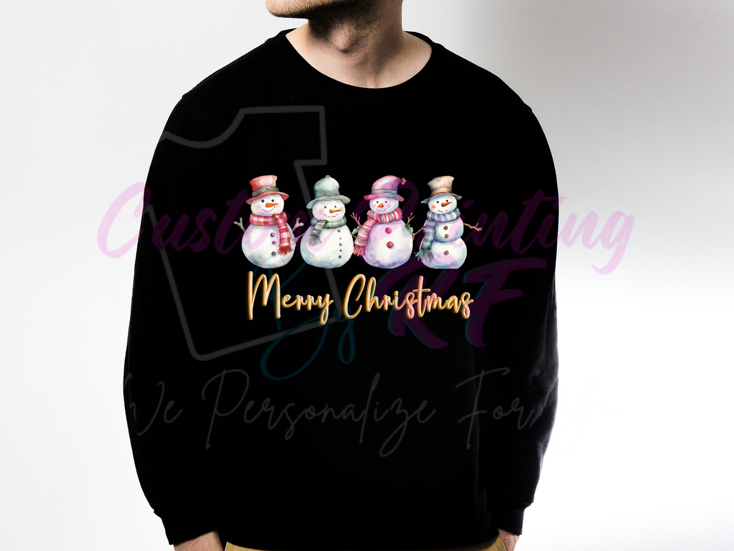 Christmas Snowman Sweater Shirts, Christmas Family Matching Sweatshirt