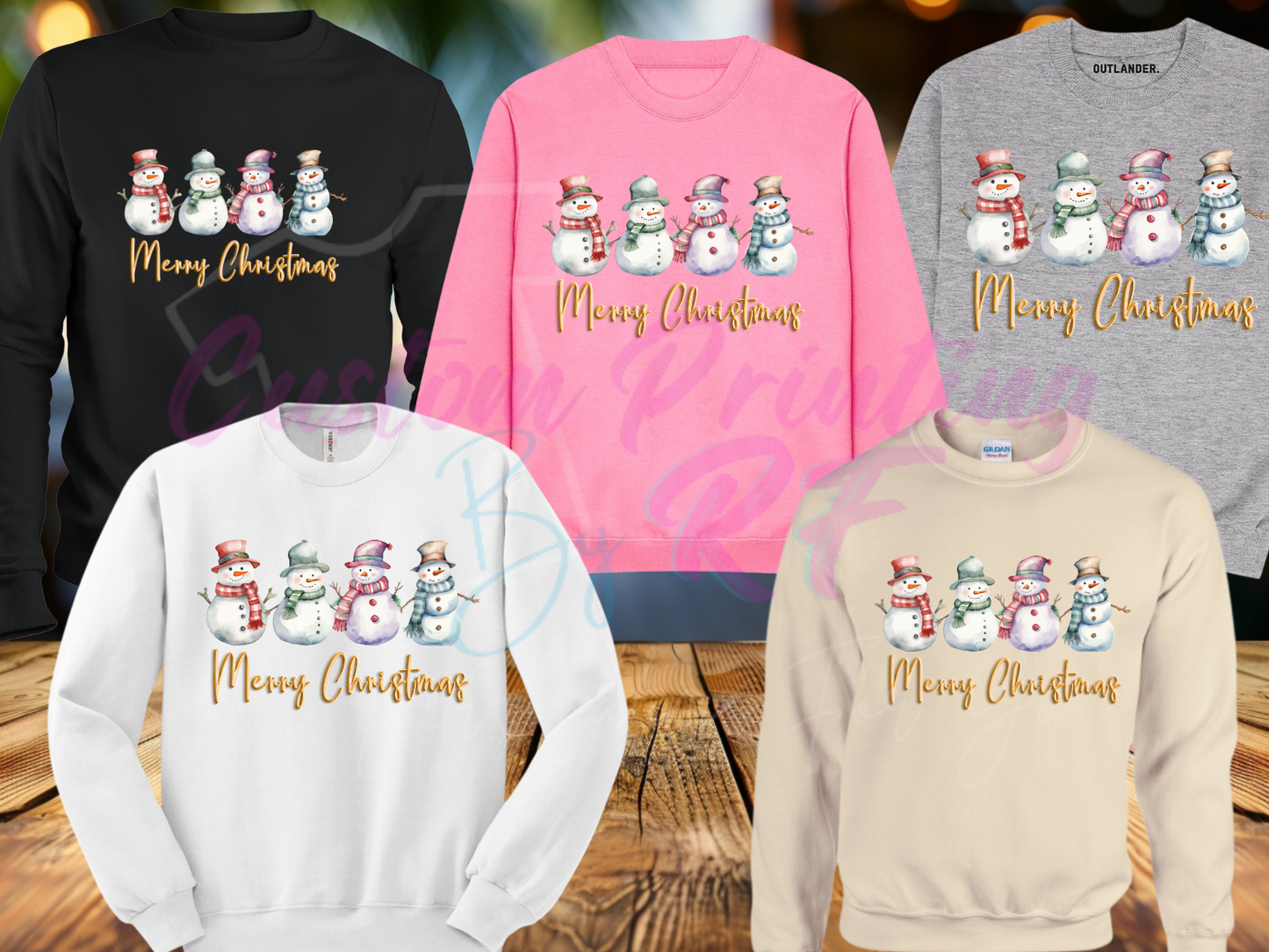 Christmas Snowman Sweater Shirts, Christmas Family Matching Sweatshirt