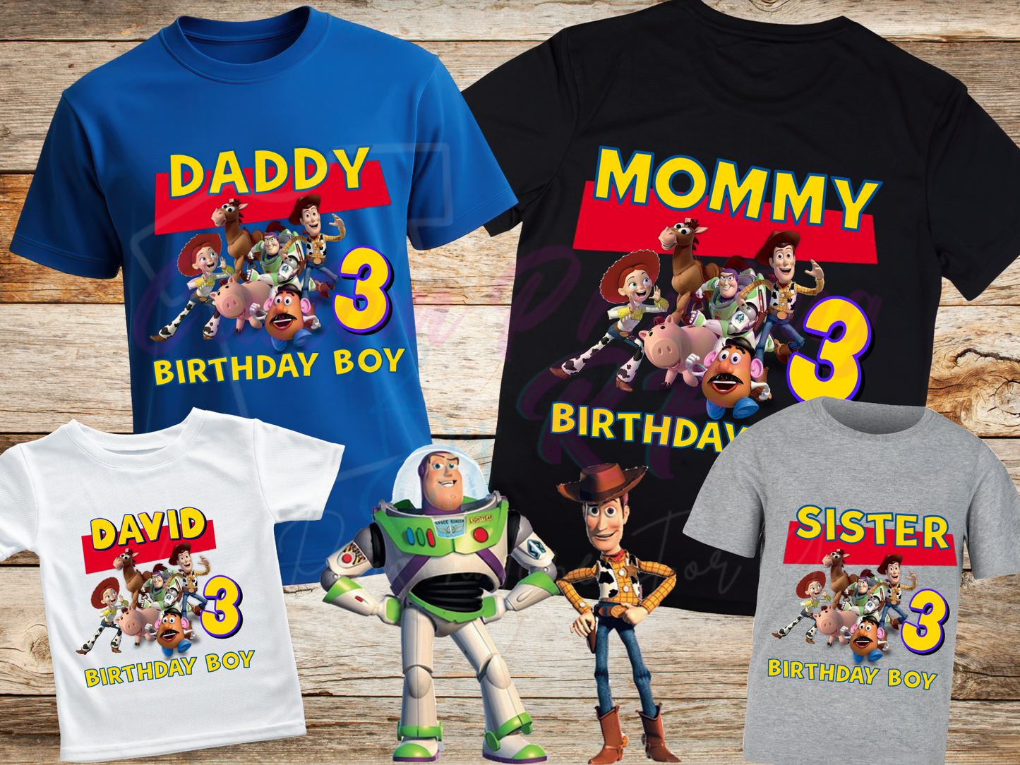 Toy Story Custom Birthday Shirt, Family Matching Personalized Birthday Tee Woody
