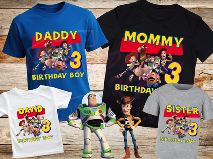 Toy Story Custom Birthday Shirt, Family Matching Personalized Birthday Tee Woody