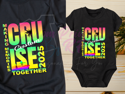 Family Vacation Cruise Custom Shirts, Making Memories Together T-shirt