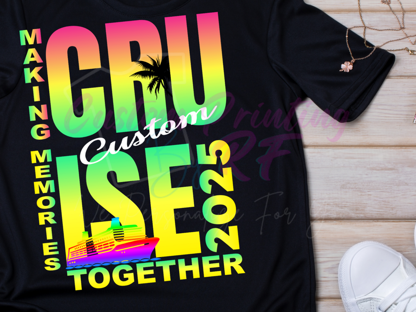 Family Vacation Cruise Custom Shirts, Making Memories Together T-shirt