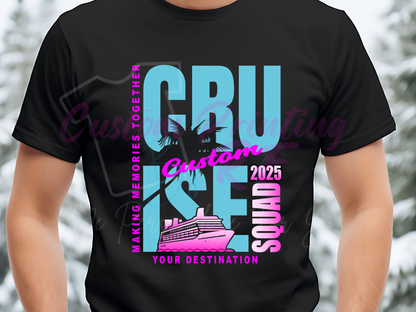 Vacation Cruise Custom Shirts, Making Memories Together Squad T-shirt