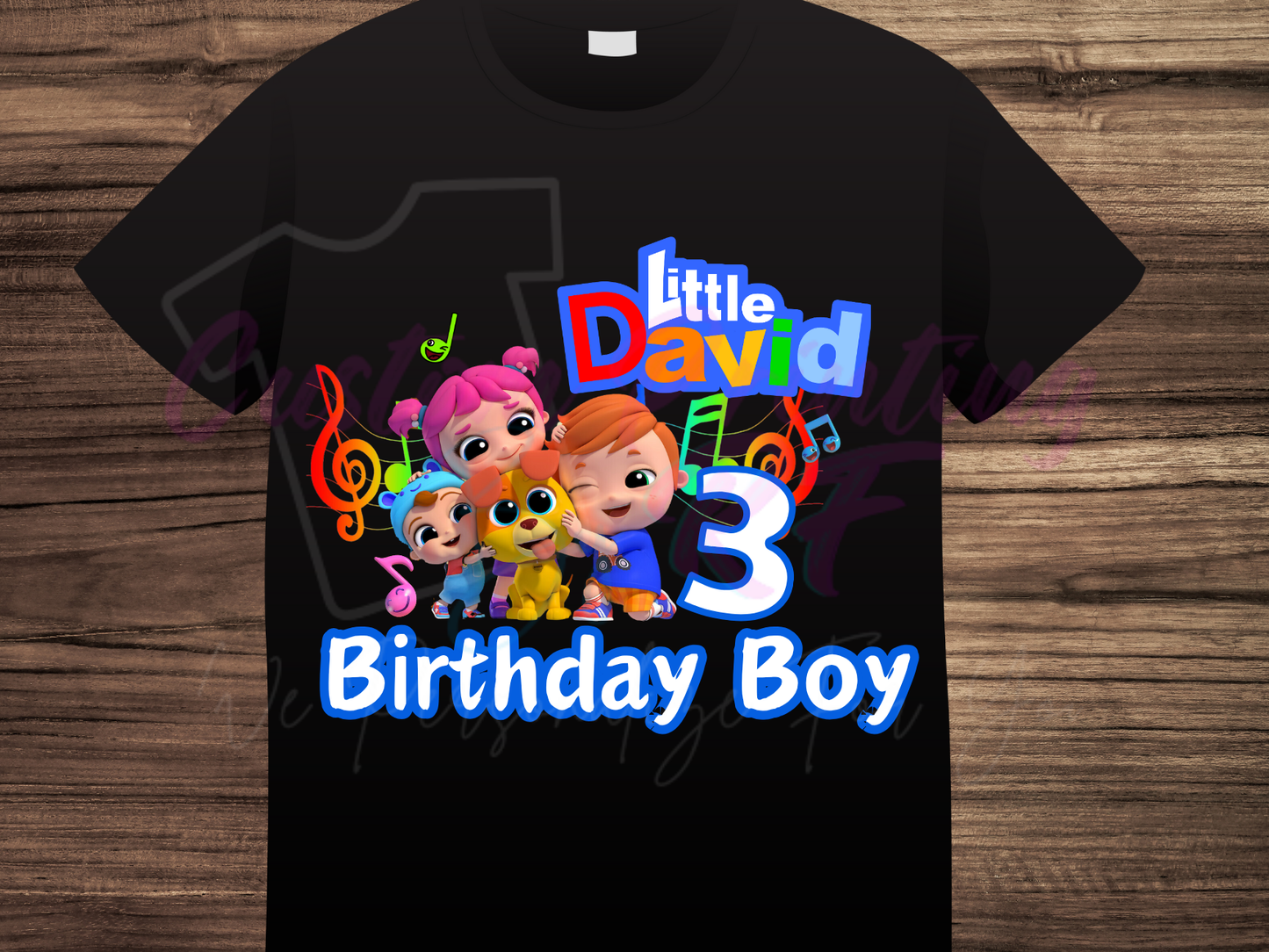 Little Baby Bum Personalized  Birthday Shirt, Family Matching T-Shirts