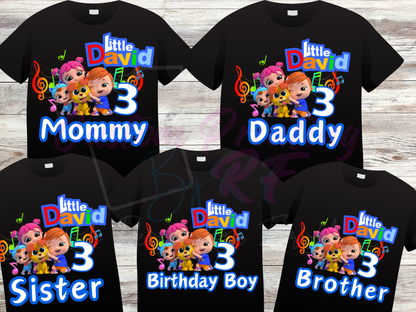 Little Baby Bum Personalized  Birthday Shirt, Family Matching T-Shirts