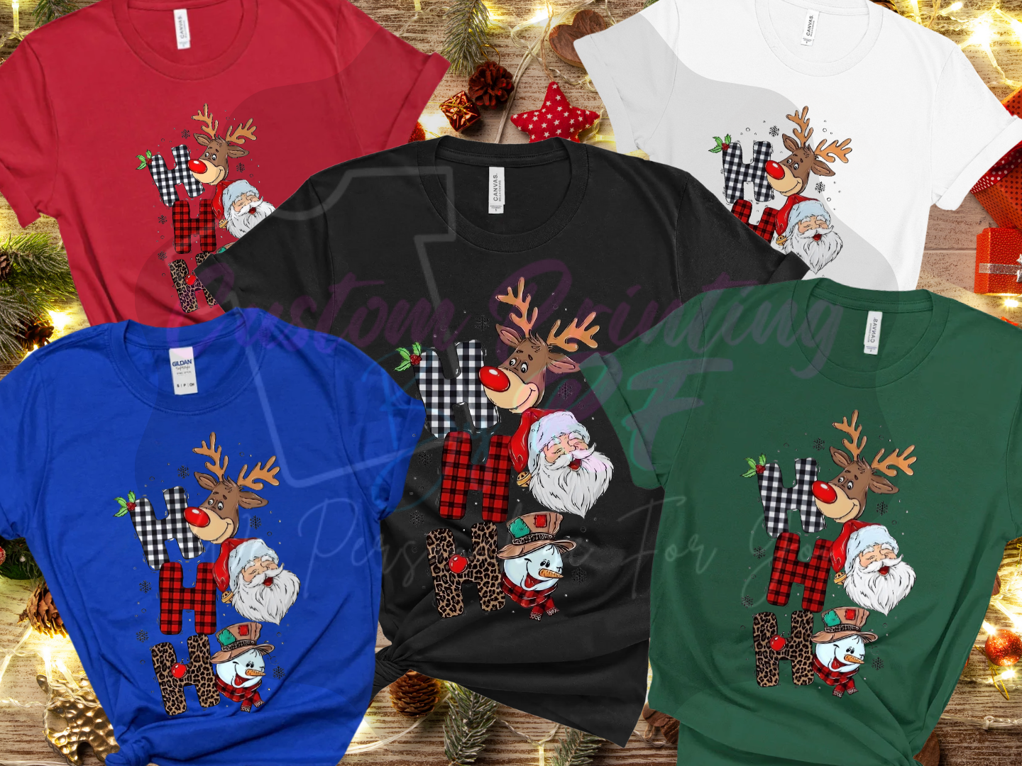 2025 Ho,Ho,Ho Christmas Custom Shirts, Personalized Family Matching Shirt