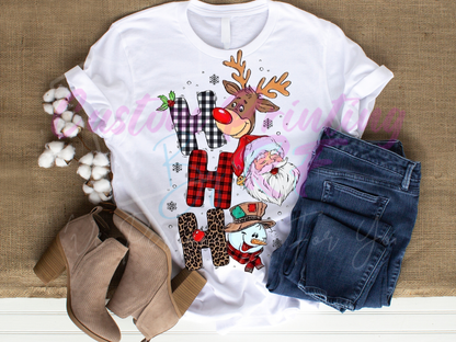 2025 Ho,Ho,Ho Christmas Custom Shirts, Personalized Family Matching Shirt