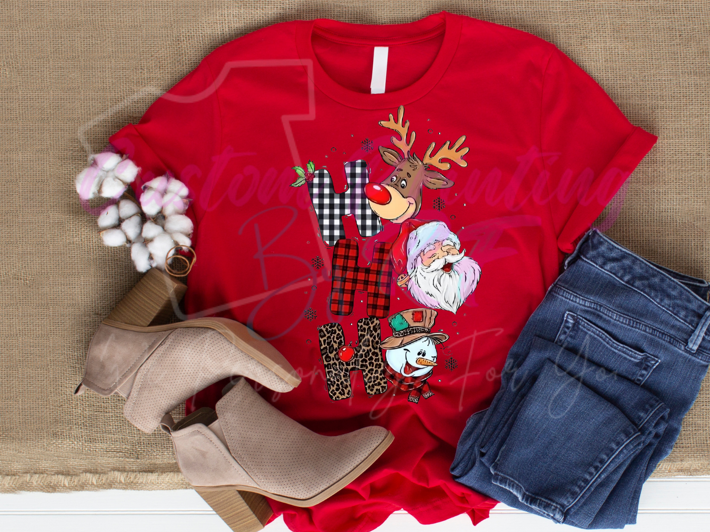 2025 Ho,Ho,Ho Christmas Custom Shirts, Personalized Family Matching Shirt