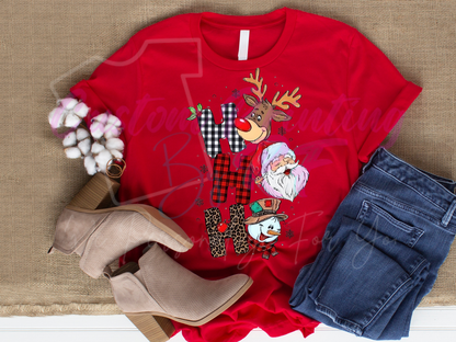 2025 Ho,Ho,Ho Christmas Custom Shirts, Personalized Family Matching Shirt