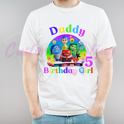 Inside Out Personalized  Birthday Shirt, Family Matching T-Shirts