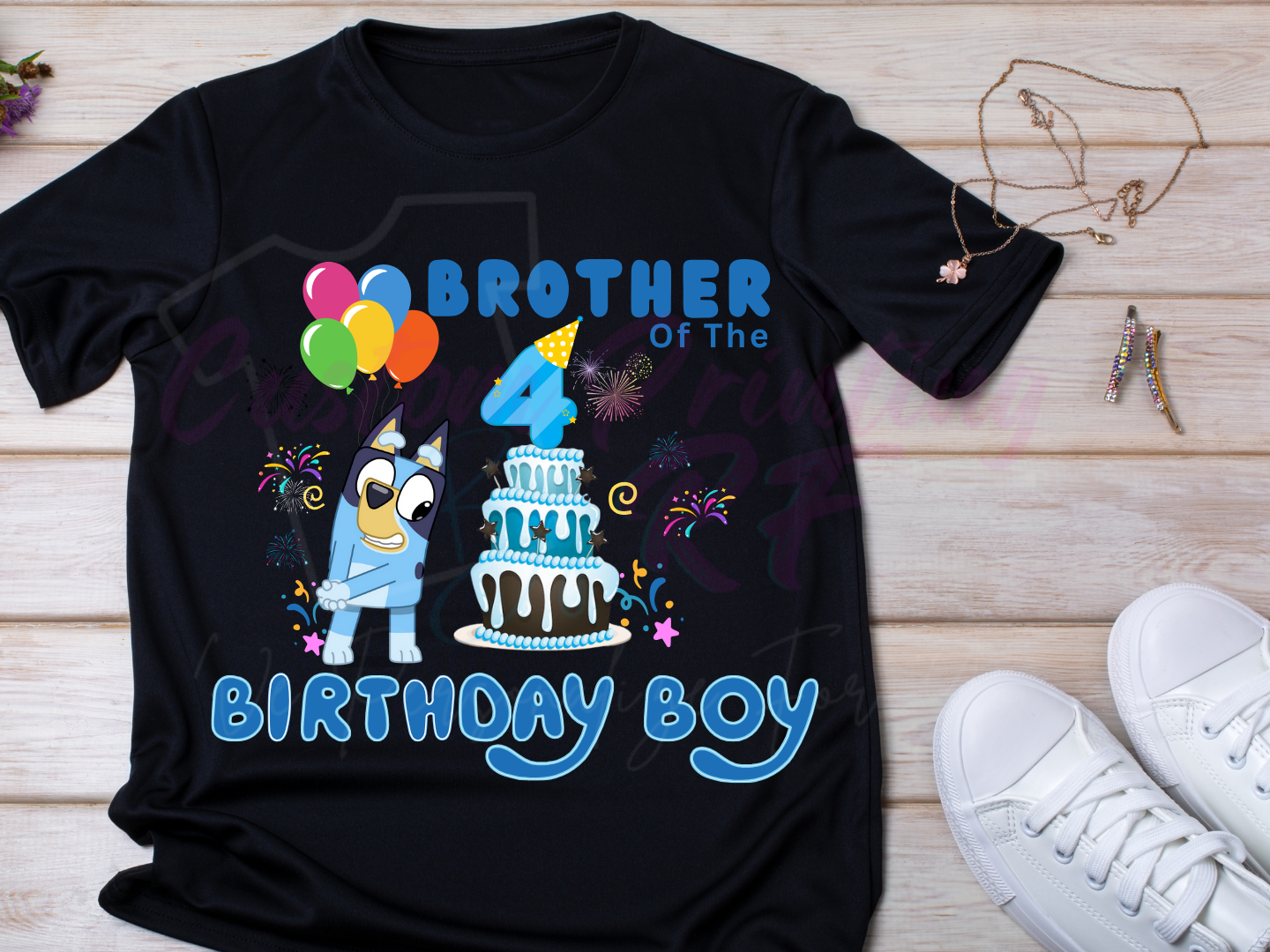 Bluey Custom Birthday Shirt, Family Matching Personalized Birthday Tee