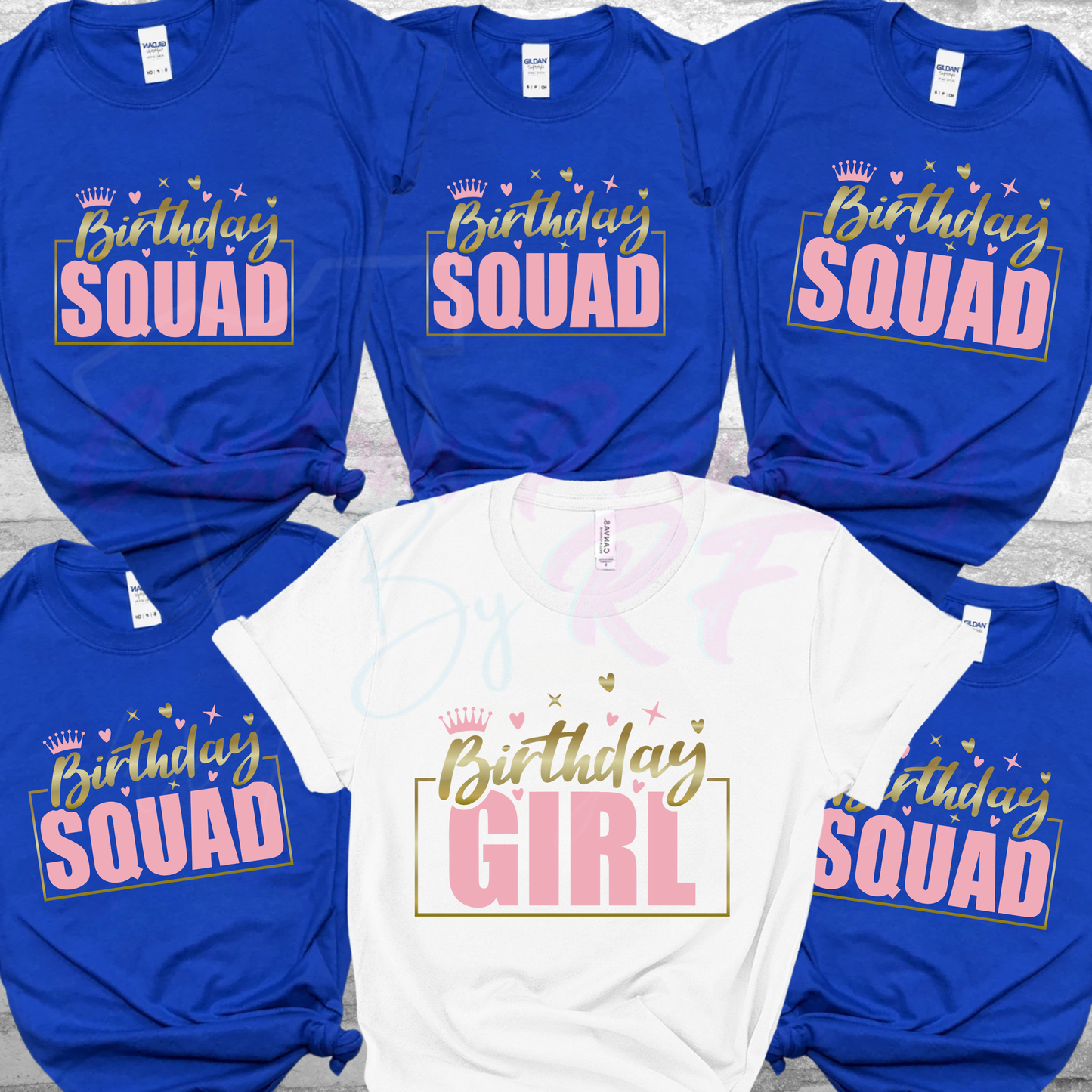 Girl Birthday Squad Custom Shirt, Personalized Birthday Girl Squad