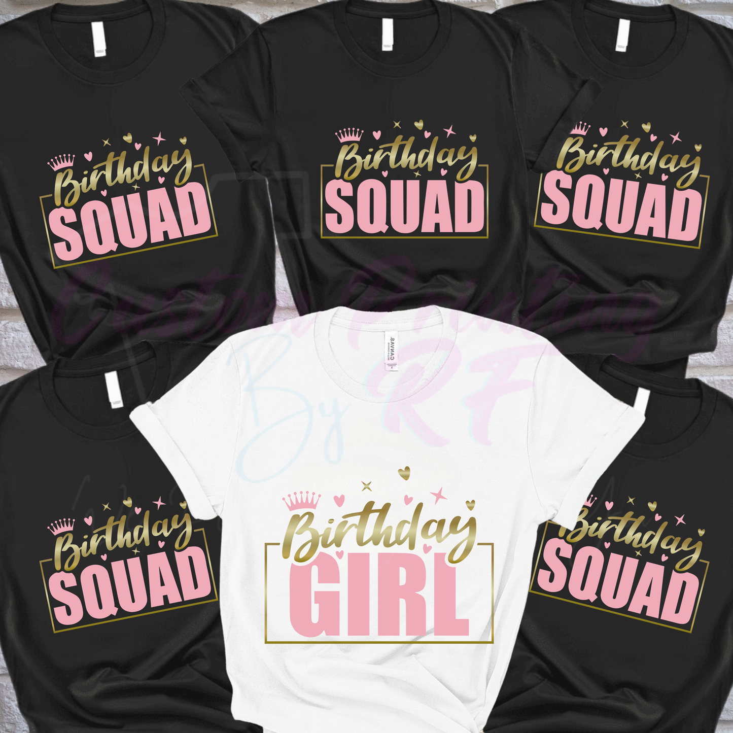 Girl Birthday Squad Custom Shirt, Personalized Birthday Girl Squad