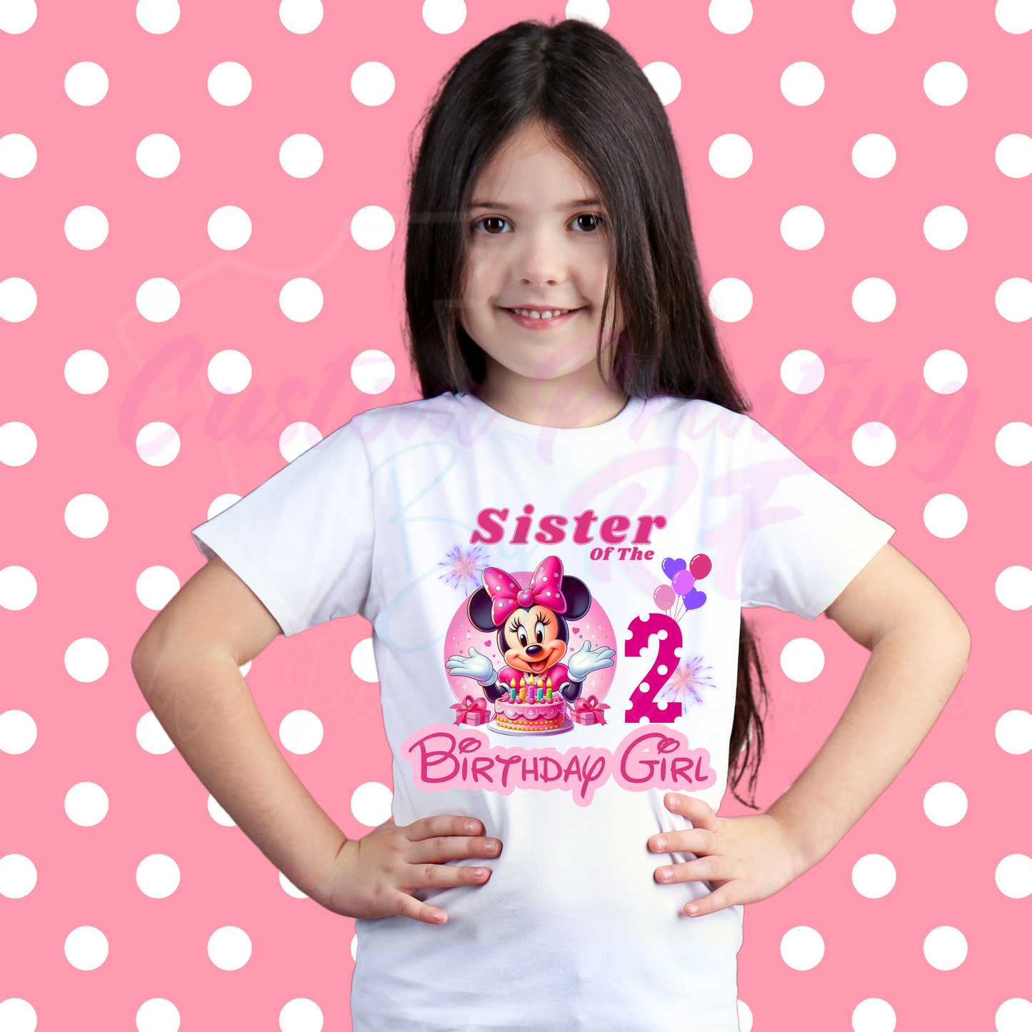 Disney Minnie Mouse Birthday Shirt Girl, Family Matching T-Shirts