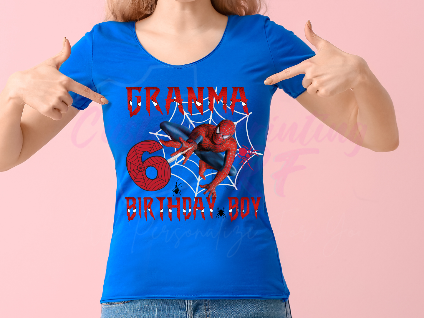Spiderman Birthday Boy Shirt, Family Matching T-Shirts
