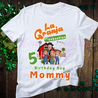 La Granja Custom Birthday Shirt, Family Matching Birthday T-shirt