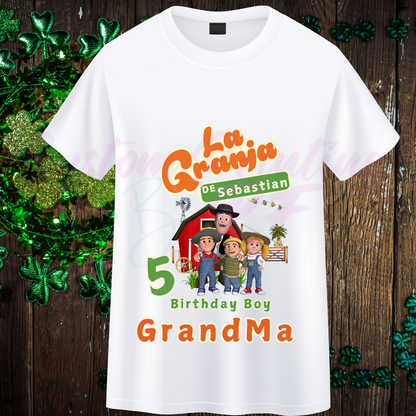 La Granja Custom Birthday Shirt, Family Matching Birthday T-shirt