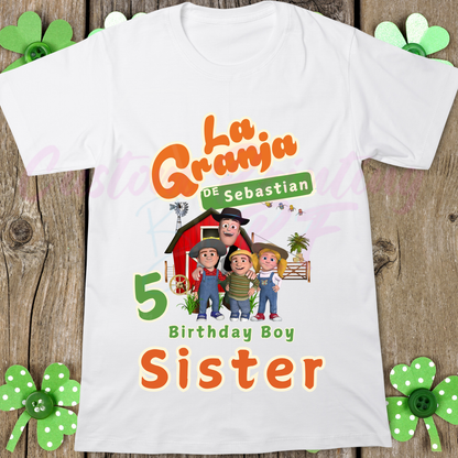 La Granja Custom Birthday Shirt, Family Matching Birthday T-shirt