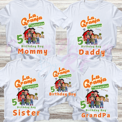 La Granja Custom Birthday Shirt, Family Matching Birthday T-shirt