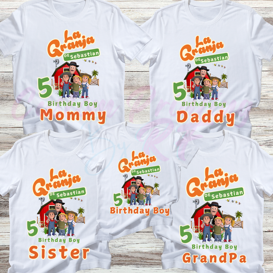 La Granja Custom Birthday Shirt, Family Matching Birthday T-shirt