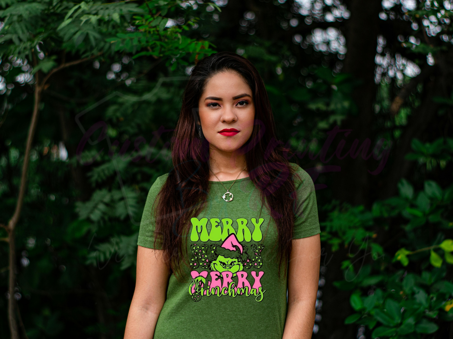 Christmas Grinch Face Family Matching Shirts, Personalized Family Matching Shirt