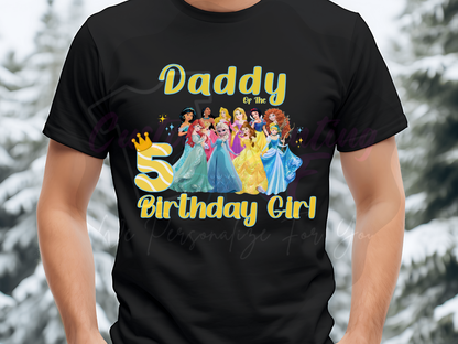 Disney Princess Birthday Shirt Custom Family Matching Shirts