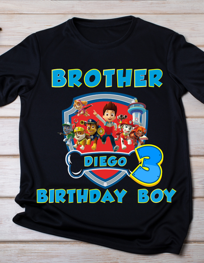 Pawn Patrol Birthday Boy Shirt, Family Matching T-Shirts