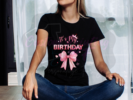Its My Birthday Custom Shirt, Family and Friends Matching T-shirt