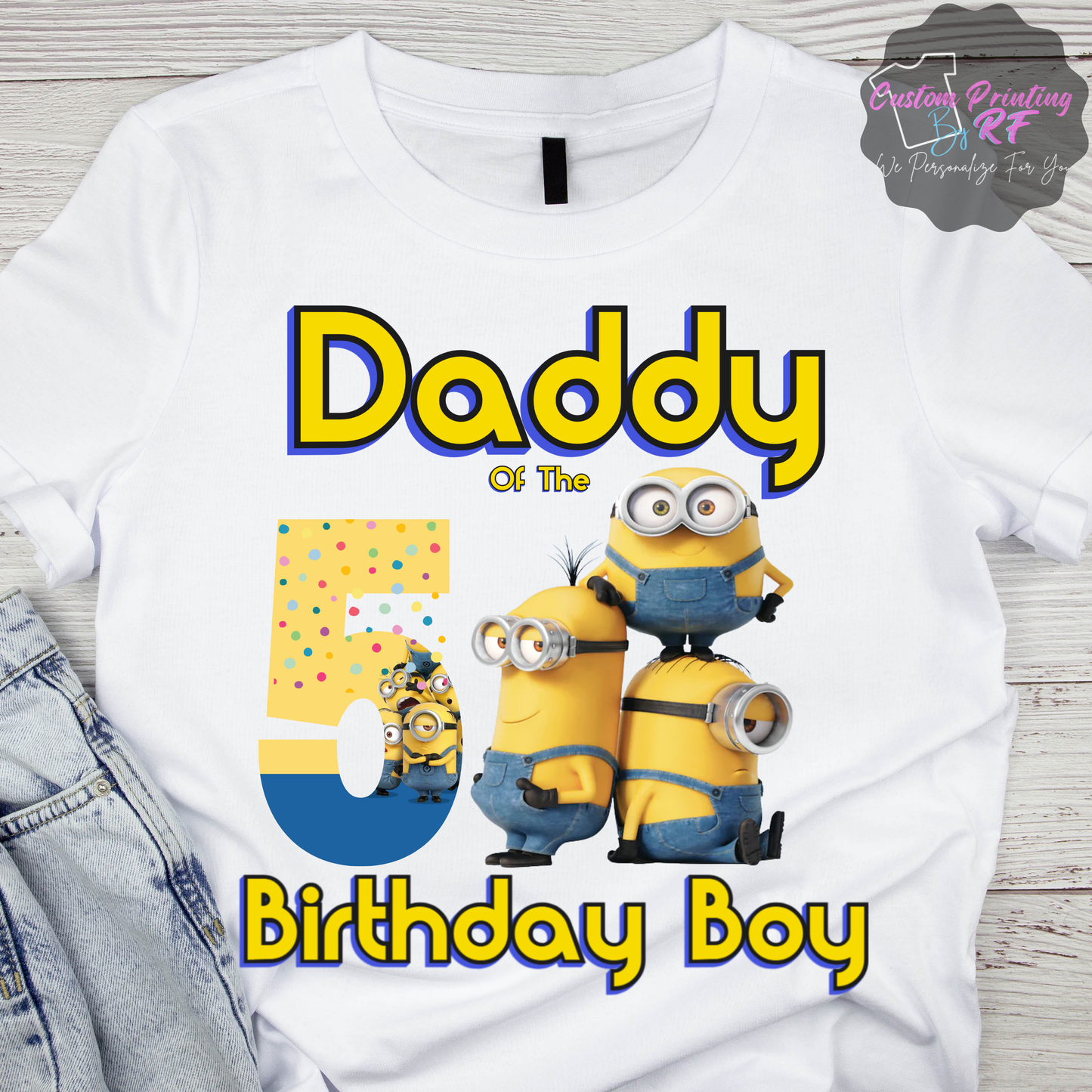 Minions Birthday Boy Shirt, Family Matching T-Shirts